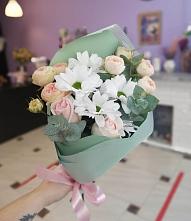Букет цветов из:  Хризантемы и Розы #REPLACE_PRED# Глубоком Краснодарский край